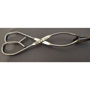 Vintage Ekco 8" (inch) Angled Stainless Steel Tongs - USA